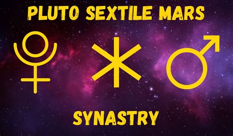 This is a very physical contact, and physical attraction is likely. . Mars pluto synastry